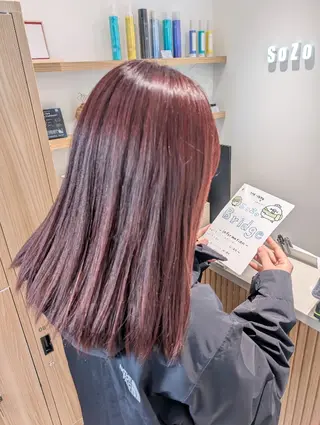 セミロング カラー 田端みおと🐱 SoZoBridgeのヘアスタイル
