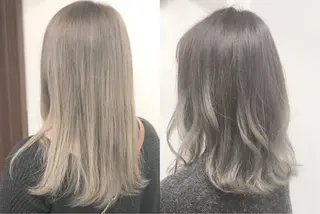 セミロング カラー ヤナ マネージャーのヘアスタイル