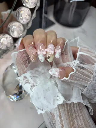 ネイル 24時まで❤︎韓国、 ワンホンネイルのネイルデザイン