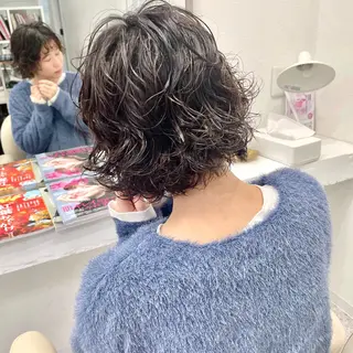 ショート パーマ YUKO/ 似合わせ韓国風パーマのヘアスタイル