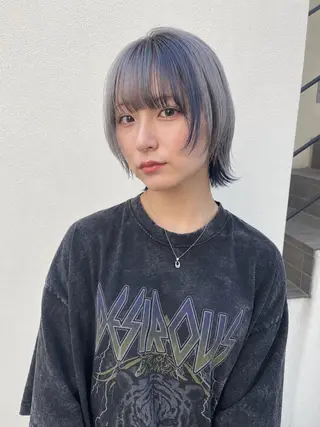 ミディアム カラー 〽️magico/ ウルフDaiki〽️のヘアスタイル