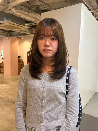 ミディアム 🧣misaki 🧣のヘアスタイル