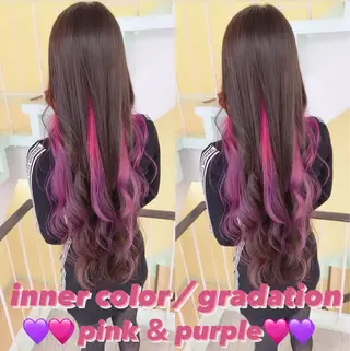 カラー 渋谷:インナーカラー ／🍒エリカ🍒のヘアスタイル