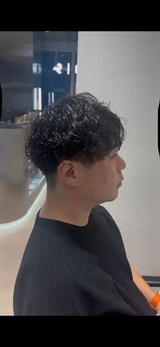 ショート パーマ メンズ 似合わせパーマ🔥 河浪 大智のヘアスタイル