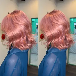 ロング カラー なんば、心斎橋🍓 ハイトーンnicoのヘアスタイル