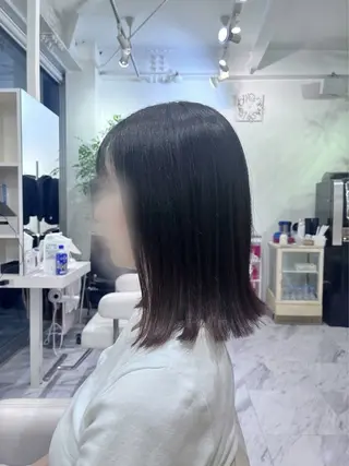 ミディアム 山本 留宇のヘアスタイル