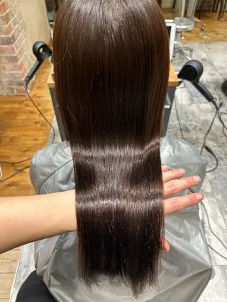 セミロング カラー パーマ 銀座✨レイヤーカット 顔まわり/坂本亜裟海のヘアスタイル