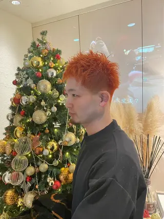 カラー メンズ レイヤー似合わせ 透明感カラーりきやのヘアスタイル