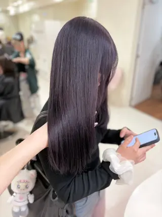 カラー ベージュ・ラベンダー カラー🎀りりのヘアスタイル