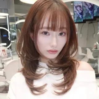 セミロング 上村 光希のヘアスタイル