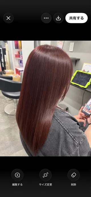 ロング カラー パーマ 🌹ミラクル美容師 🌹✨クッポ✨のヘアスタイル