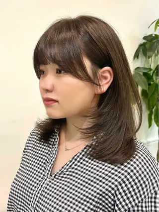 ミディアム 大西 れいやのヘアスタイル