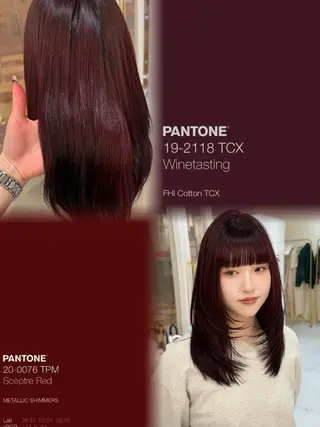 ミディアム カラー ワンカールで決まるレ イヤー/角岡泉希🩶のヘアスタイル