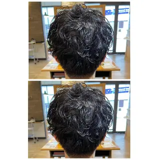 ショート パーマ メンズ 🧞‍♂️早志 陸哉🧞‍♂️のヘアスタイル