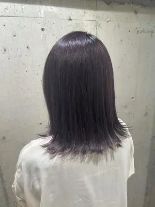 ミディアム カラー 山本 愛永のヘアスタイル