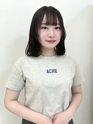 ショート カラー ヘアアレンジ 縮毛矯正🤍 ボブ/ HIKARIのヘアスタイル
