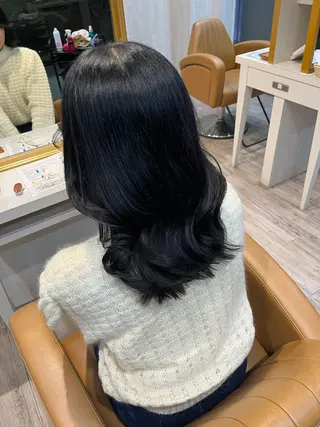 セミロング カラー yui🥀/ボブ /ブリーチなしカラーのヘアスタイル