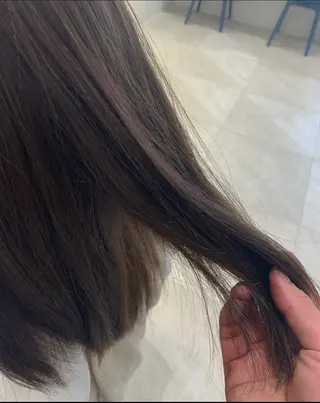 セミロング カラー ✨長岡市韓国レイヤー /髪質改善/山下竣介のヘアスタイル