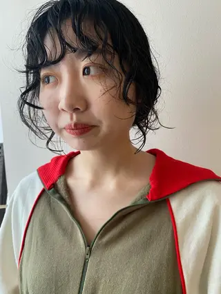 ロング パーマ フレンチボブパーマ Yuukiのヘアスタイル