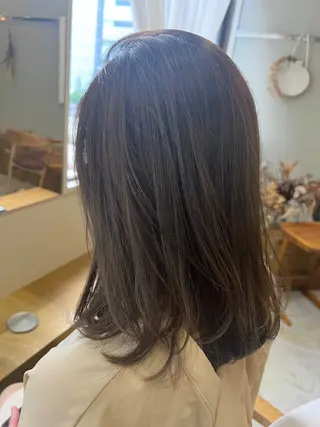 ミディアム 🌻花屋併設🌻濱 幸帆のヘアスタイル