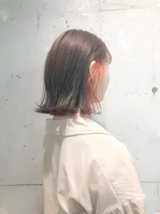 セミロング カラー パーマ ヘアアレンジ メンズ キッズ ネイル マツエク・マツパ 当日予約⭕️ Rene’のヘアスタイル