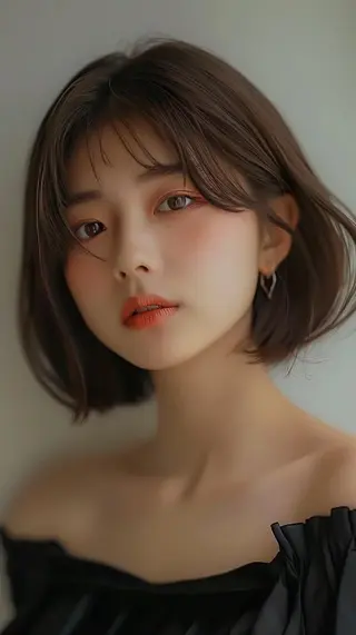 カラー ミディアム 美髪矯正💙ྀི/ 水光髪🫧/ミナルのヘアスタイル