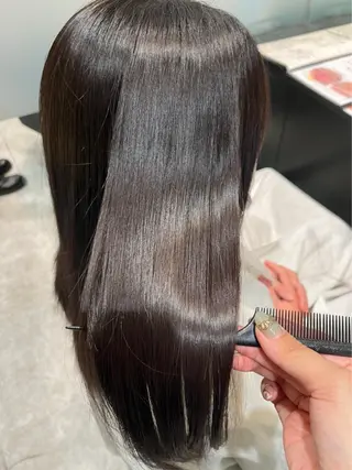 セミロング 玉城 和磨のヘアスタイル