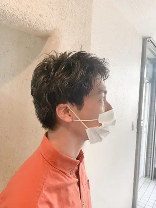 パーマ メンズ 角戸 りおのヘアスタイル
