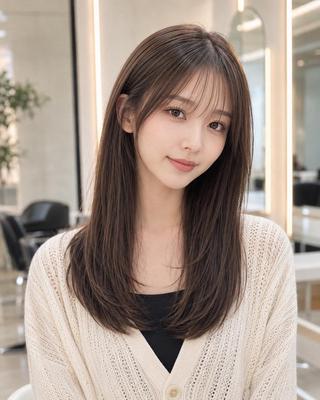 ミディアム jill by gisel 博多のヘアスタイル