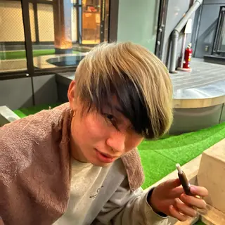 カラー メンズ 水相 智貴のヘアスタイル