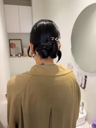 ヘアアレンジ アレンジ/ブラウン カラー HARU🕯のヘアスタイル