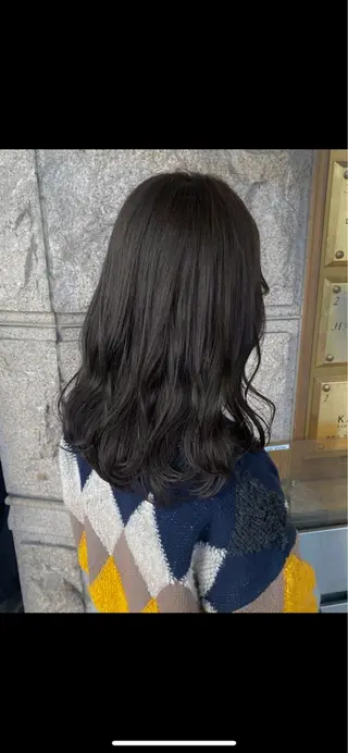 セミロング カラー 藤原 侑香のヘアスタイル