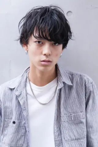 ショート メンズ パーマ メンズ特化 TAKE高崎のヘアスタイル