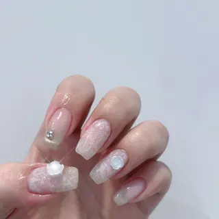 ネイル 🩰ミキ/韓国♡ 大人girlyネイルのネイルデザイン