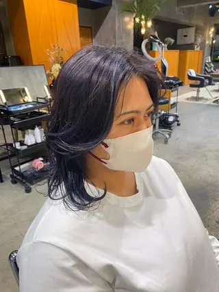 ミディアム カラー 透明感カラー🌿 グレージュ🐺陽介のヘアスタイル