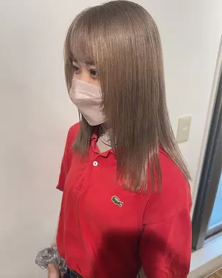 ロング カラー 夜23時まで予約🉑 reverieあきらのヘアスタイル
