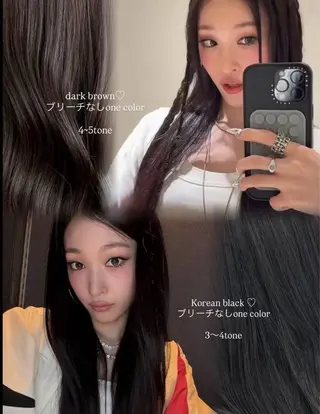 ロング カラー みうる🎀透明感艶髪 🫧レイヤーカットのヘアスタイル