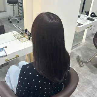 ミディアム カラー 艶髪カラー・縮毛矯正 ・レイヤーAsunaのヘアスタイル