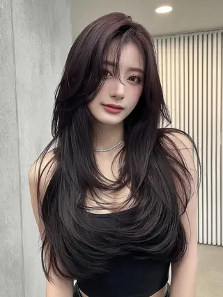 セミロング sasa ササのヘアスタイル