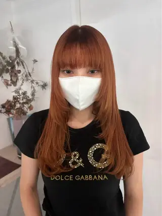 ロング かがやしづ ⭐️カラーモデルのヘアスタイル