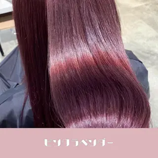 セミロング カラー ヘアアレンジ 新宿⌇韓国風ヘア ⌇透明感カラーのヘアスタイル