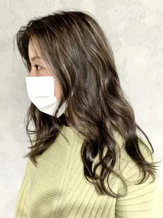 セミロング カラー 岡崎勇人/レイヤー/ 韓国/ケラチンTRのヘアスタイル