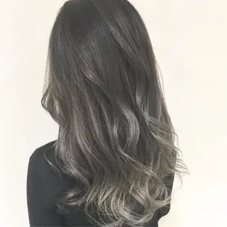 セミロング カラー 髪質改善カラー韓国風 レイヤーtudaのヘアスタイル