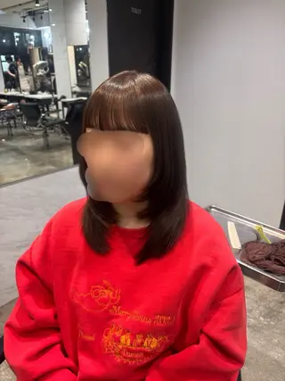 ミディアム lutia池袋 momoka⠀のヘアスタイル