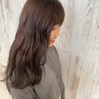ロング カラー Oopsレイヤー 加藤澄都のヘアスタイル