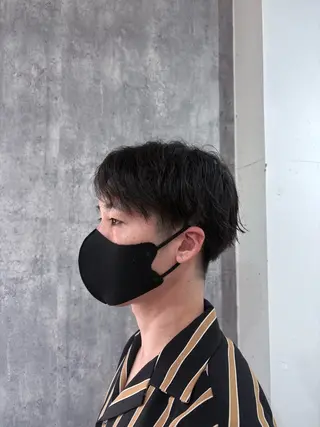 パーマ メンズ ワンカラー 髪質改善 ブリーチ 武田さくらのヘアスタイル