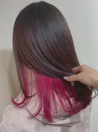 セミロング カラー 💜 MINORI💜のヘアスタイル