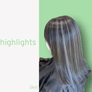 セミロング カラー SKILL 石岡 🌻城戸のヘアスタイル