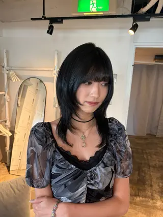 カラー ワンカラー🌙.* 艶カラー/NeNeのヘアスタイル