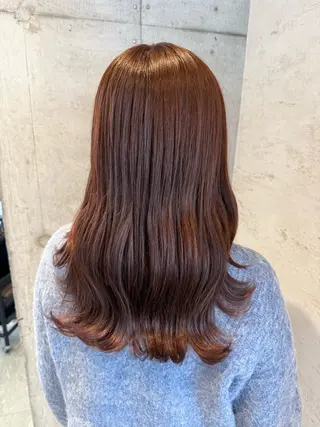 セミロング カラー はやしほのか| ヘアセット×カラーのヘアスタイル